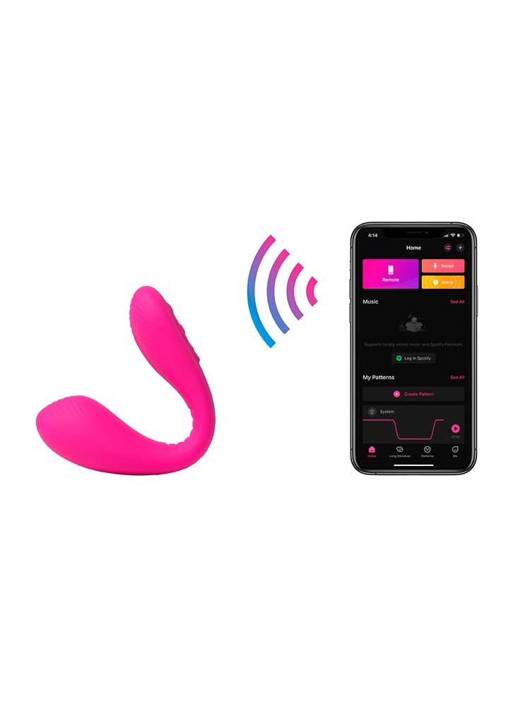 Quake Adjustable Dual Vibrator Bluetooth & App Pink  Lovense
