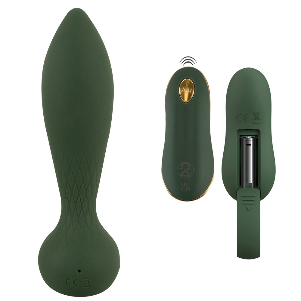 3.5cm Ø Luxurious RC Anal Plug Emerald Love 14cm Orion