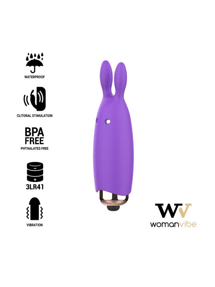 8.5cm Bugsy Silicone Clitoral Stimulator WomanVibe Purple DreamLove