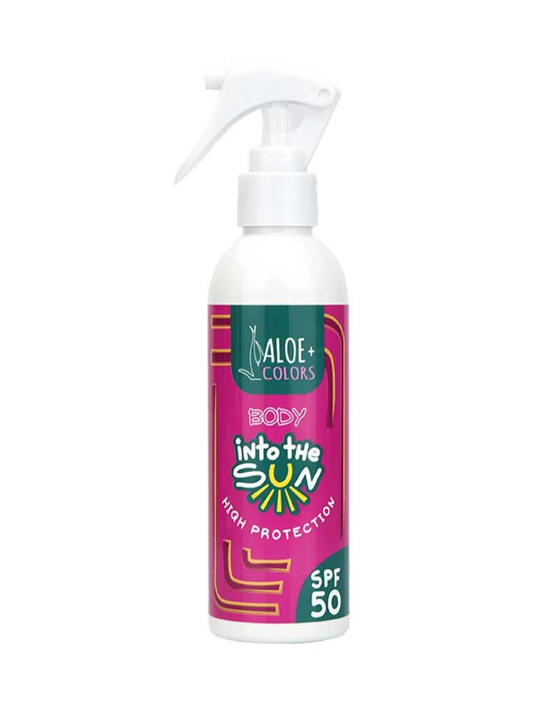 Into The Sun Body Sunscreen SPF 50 High Protection UVA/UVB 180ml by Aloe+Colors