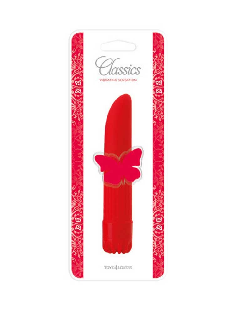 Classic Vibrator Small 14cm Red by Toyz4Lovers