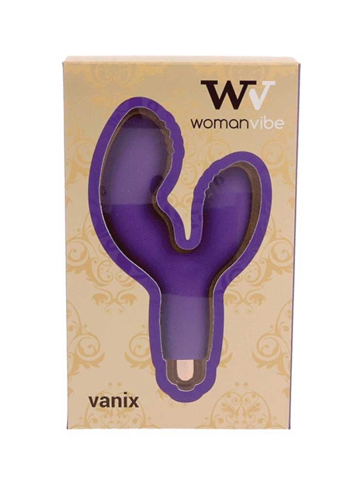 13.5cm Vanix G-Spot Clitoral Vibrator WomanVibe Purple DreamLove