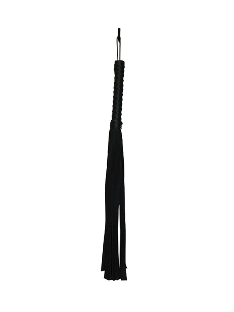 Black Faux Leather Flogger by Sportsheets