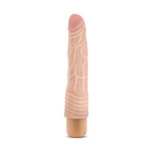 22.8cm Dr Skin Realistic Vibrator Vanilla Blush Novelties