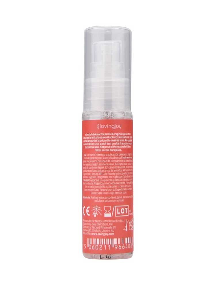 Strawberry Flavoured Waterbased Lubricant 30ml Loving Joy