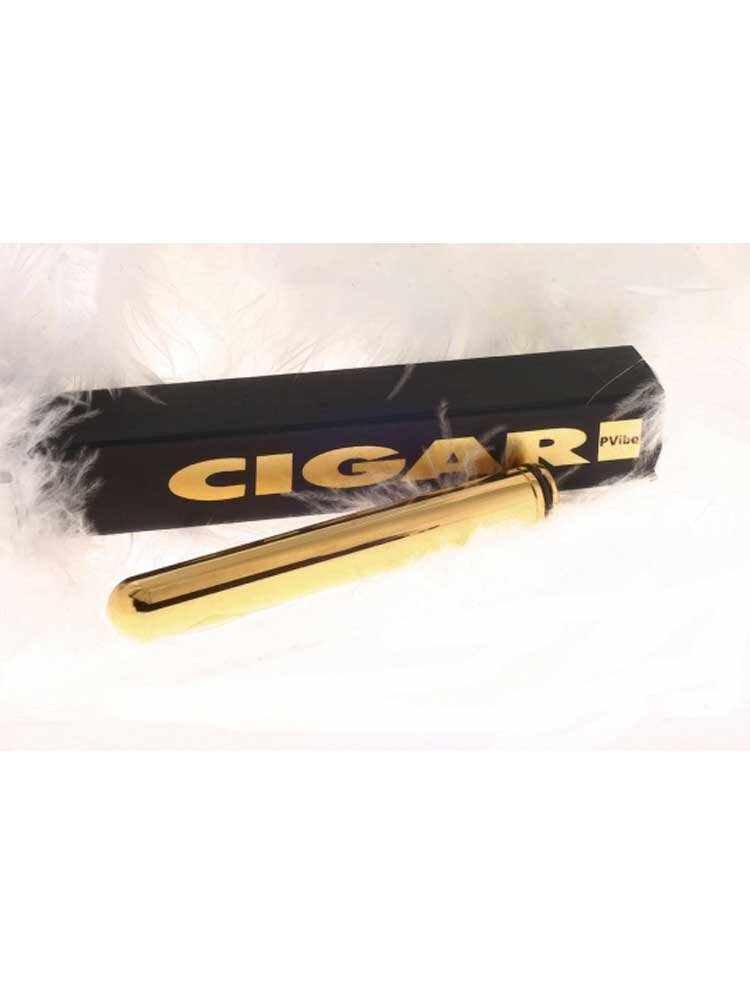 'Cigar' Gold Vibrator 10cm by Pvibe