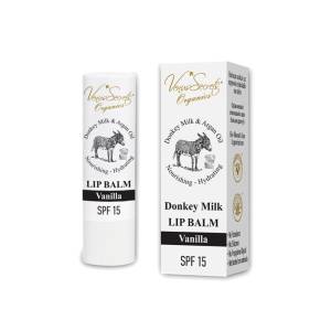 Lip Balm Vanilla with Donkey Milk Olive Oil & Aloe Vera 4.6 gr by Venus Secrets Organics