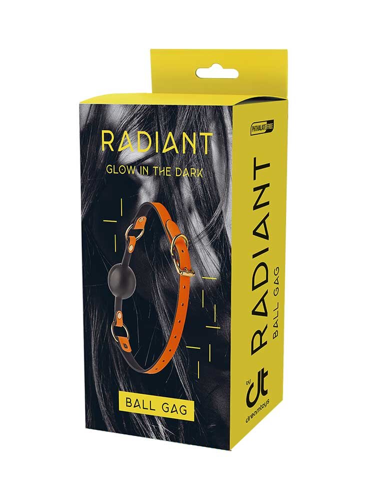 Radiant Ball Gag Glow in the Dark Orange by Dream Toys