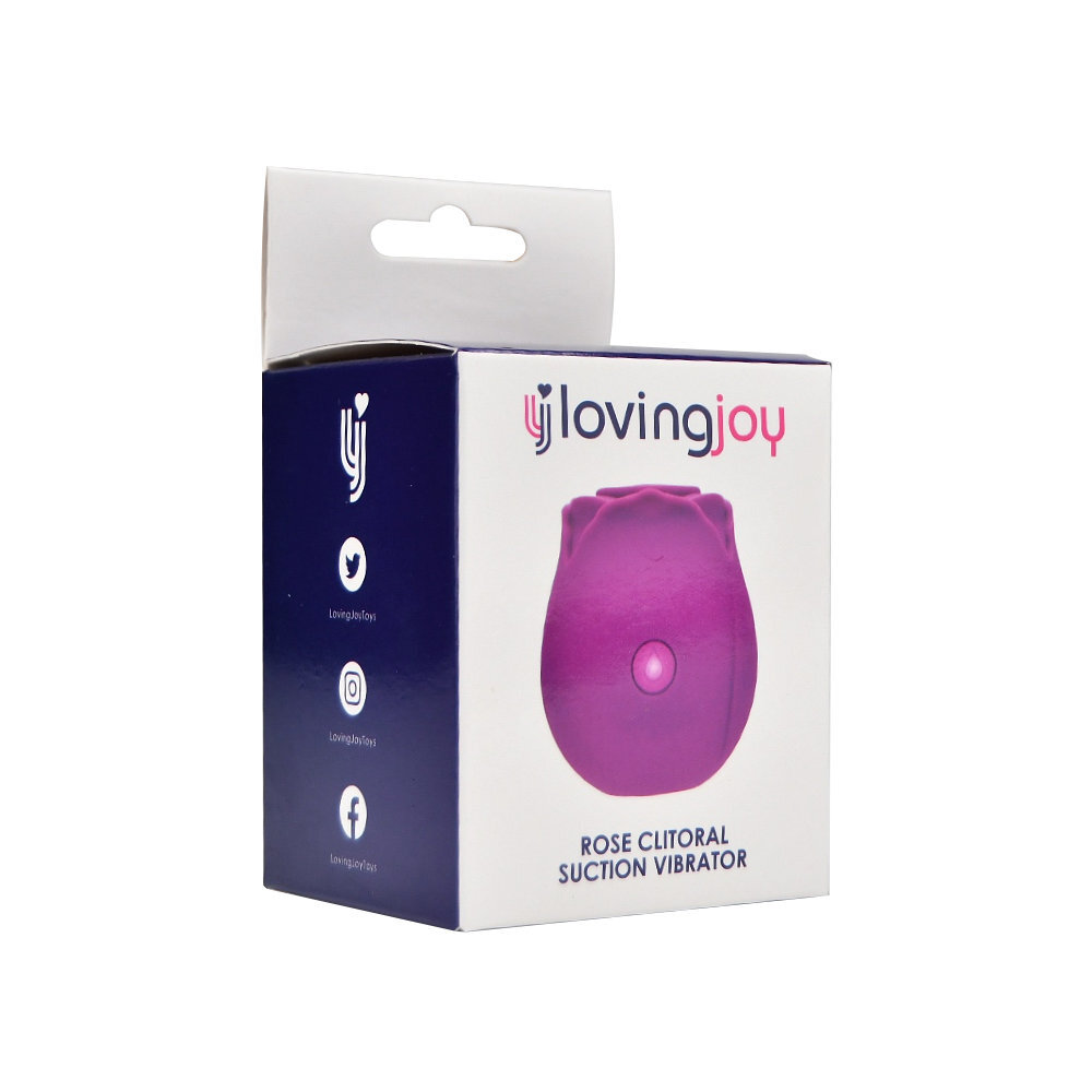 Rose Licking Clitoral Vibrator Purple Loving Joy