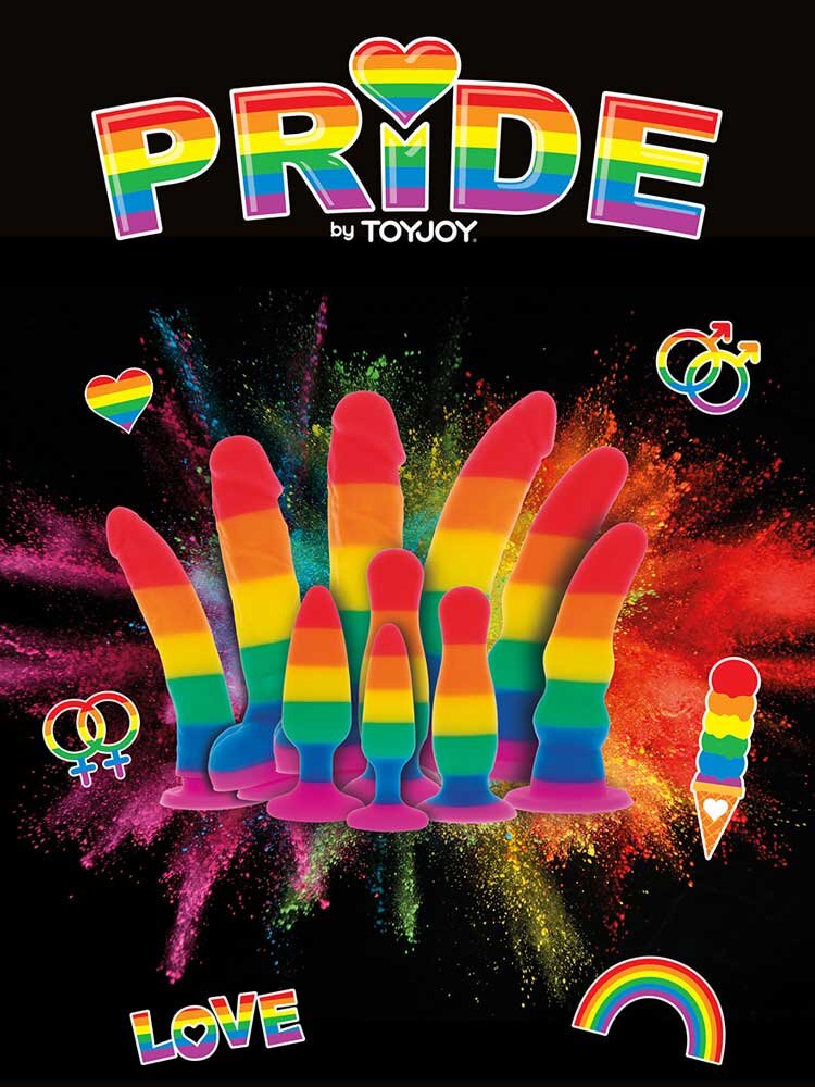 Rainbow Lover Pride Dildo 21cm by ToyJoy