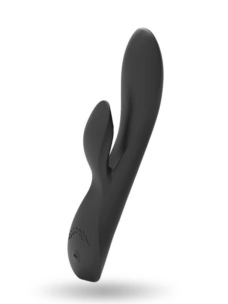 20.4cm Kaultz Touch Control Rabbit Vibrator Black & Silver DreamLove