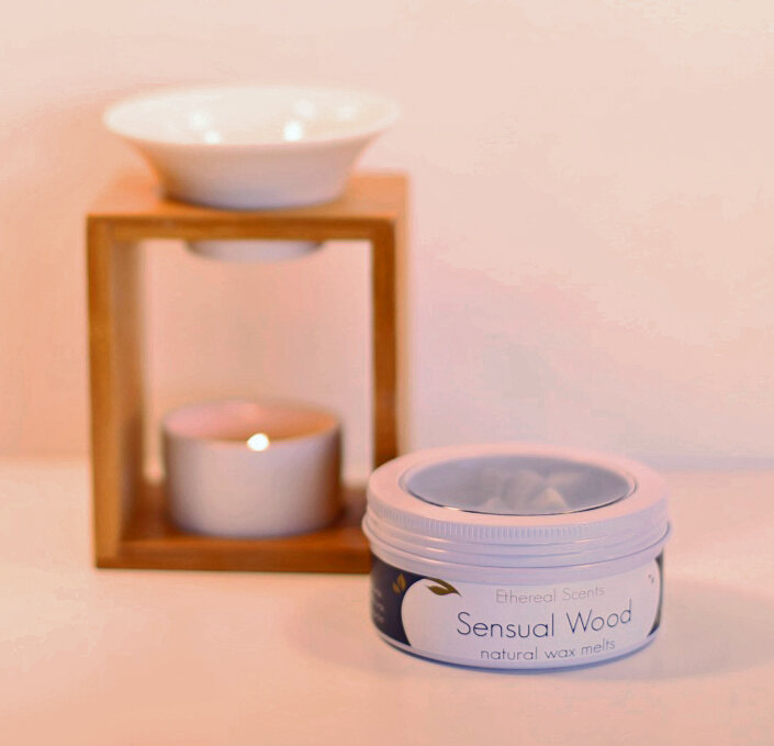 Sensual Wood wax melts by Ethereal Scents