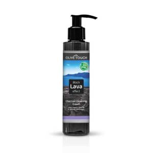 Charcoal Cleansing Cream with Organic Olive Oil & Volcanic Soil Extract 150ml Olive Touch