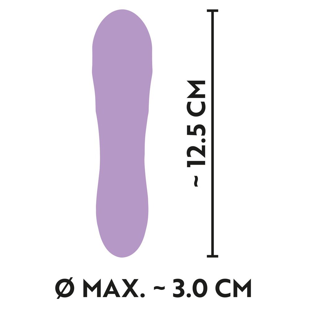 12.5cm Silky Touch Mini Vibrator Diamond Purple Cuties Orion