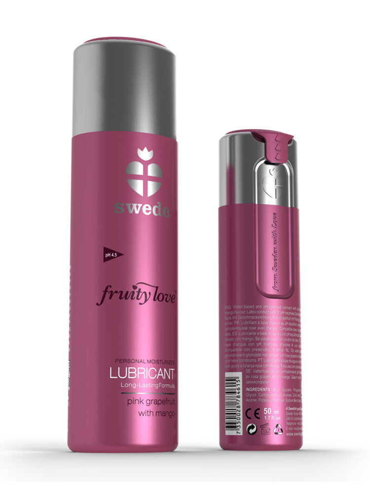 Pink Grapefruit & Mango Fruity Love Lubricant 50ml by Swede