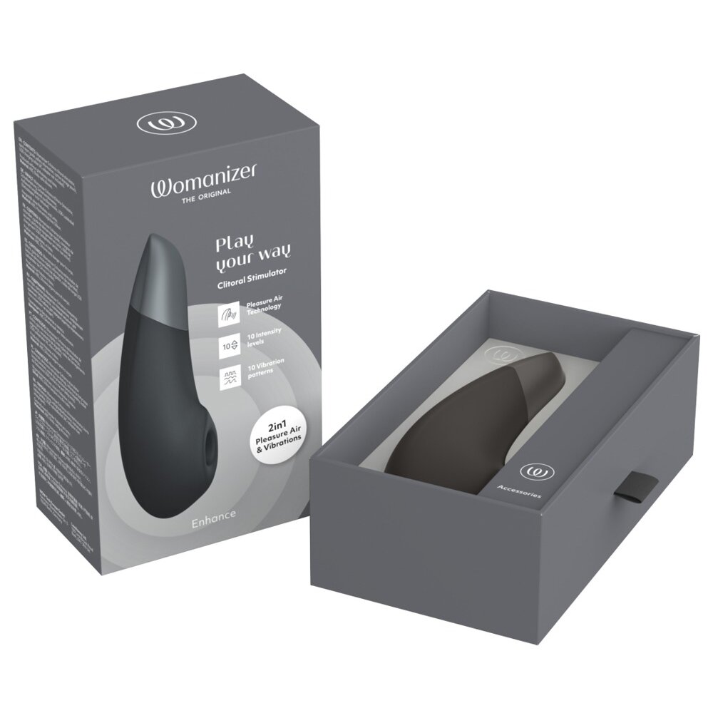 15.8cm Enhance Clitoral Stimulator Black by The Original Womanizer
