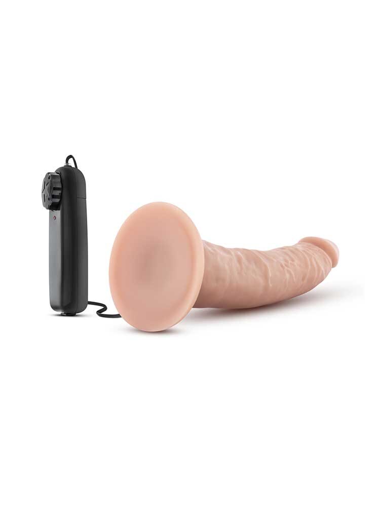 19.0cm Dr Dave Realistic Vibrator Vanilla Dr Skin Blush Novelties