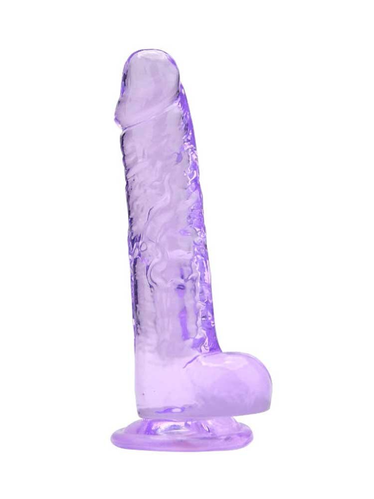 18.0cm Dildo with Balls Purple Loving Joy