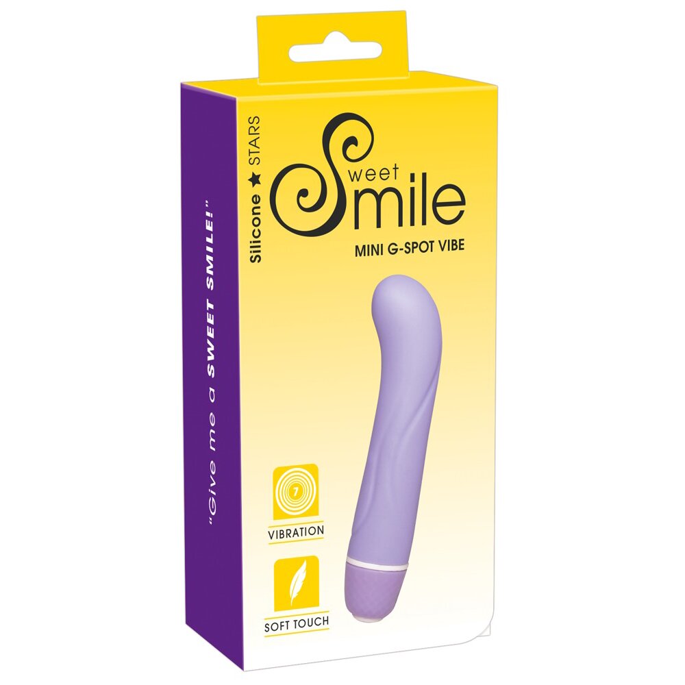 12.4cm Mini G-Spot Silicone Vibrator Purple Sweet Smile Orion