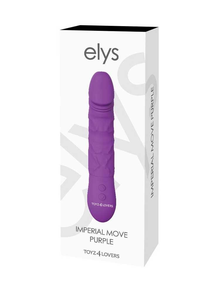 22.0cm Imperial Move Flesh Vibrator Elys Purple Toyz4Lovers