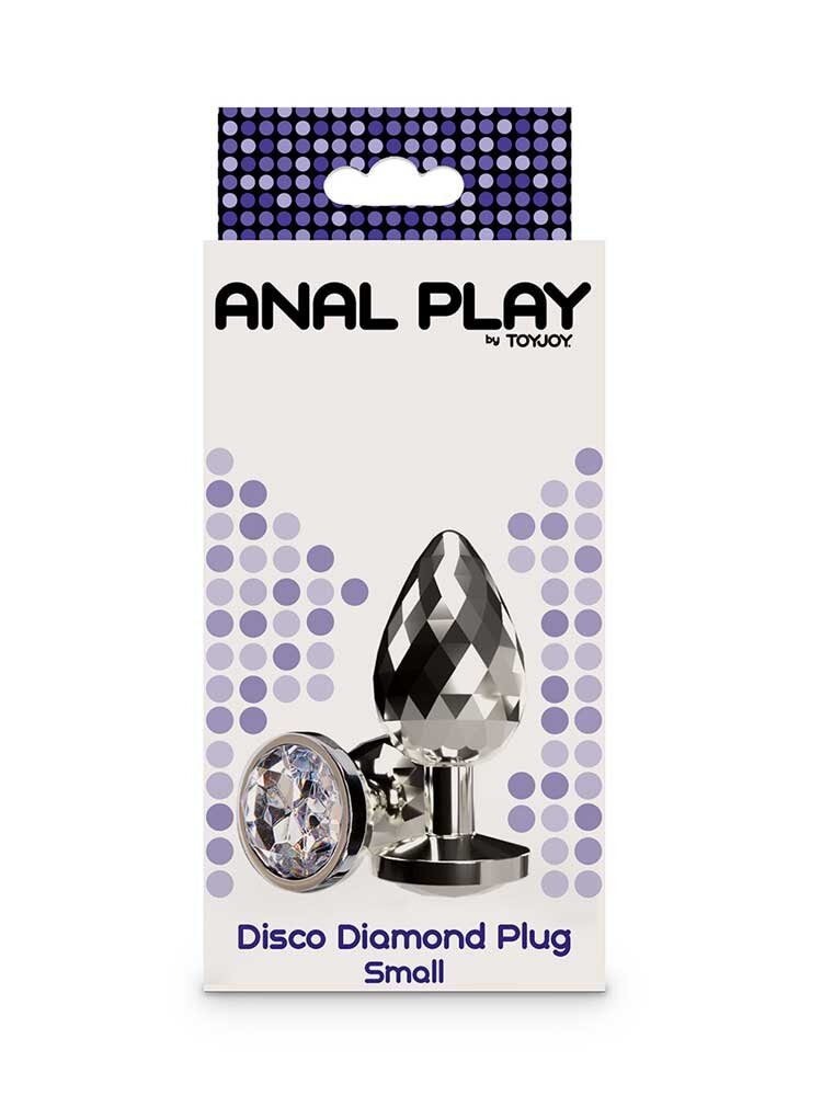 2.7cm Ø Small Disco Diamod Plug Silver 7.5cm ToyJoy