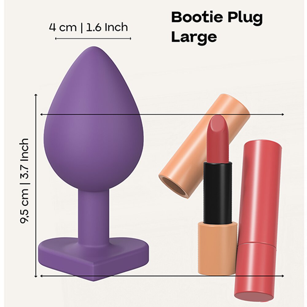 3.4cm Ø Heart Butt Plug Large Love Signal 11.0cm Dream Toys
