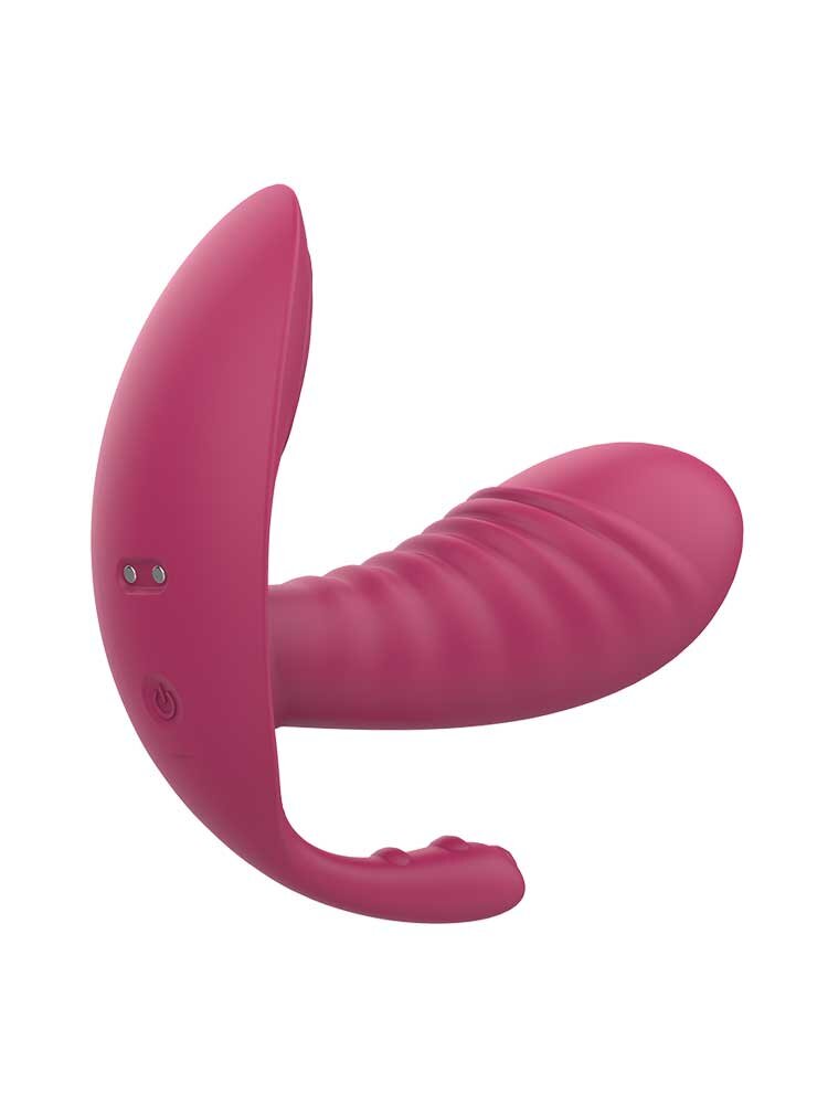 11.8cm Triple Pleasure G-Spot Vibe Remote Controlled Pink Dream Toys