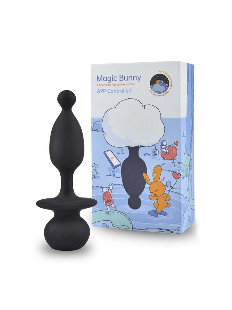 Magic Bunny App Controlled Bunny Tail Black by Magic Motion