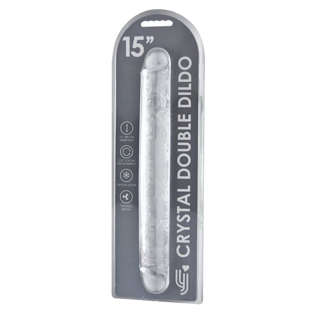 38.0cm Double Ended Dildo Clear Loving Joy