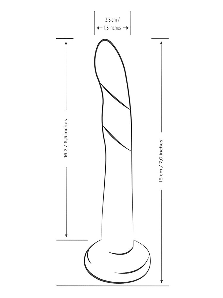 18.0cm Dizi Multicolor Dildo 'Take a Ride' Romp