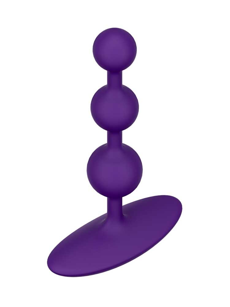 13.5cm Amp Anal Beads Purple Romp