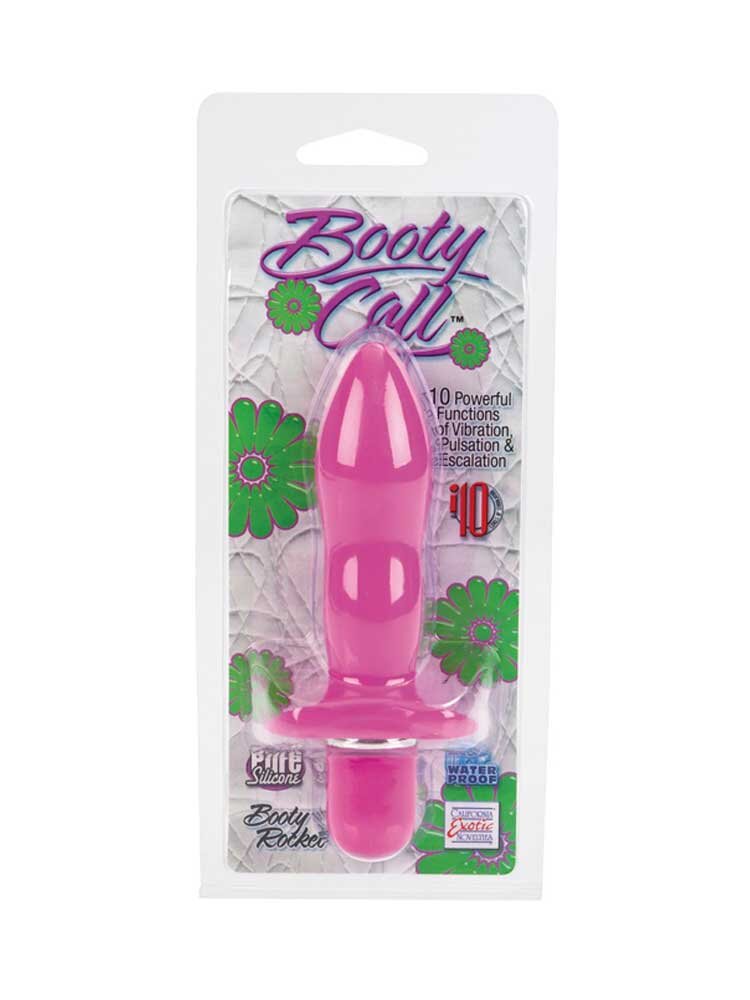 Booty Rocket 10 Functions Vibrating Butt Plug Pink by Calexotics