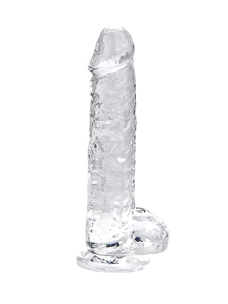 18.0cm Dildo with Balls Clear Loving Joy