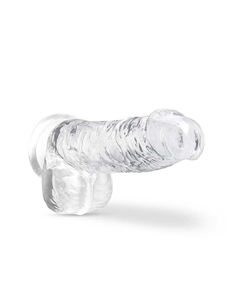 15.2cm Naturally Yours Crystalline Dildo Clear Blush Novelties