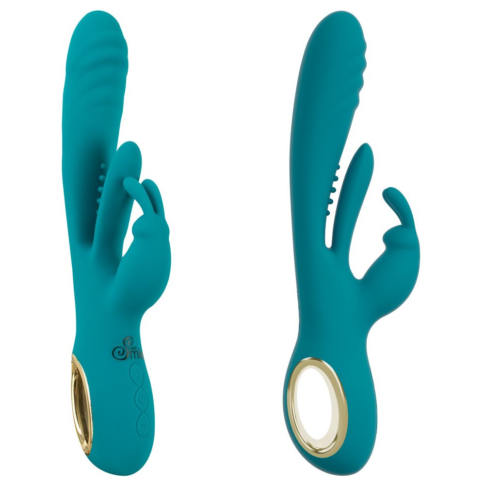 25.0cm Rabbit Thrusting Vibrator with G-Spot Stimulation Sweet Smile Orion