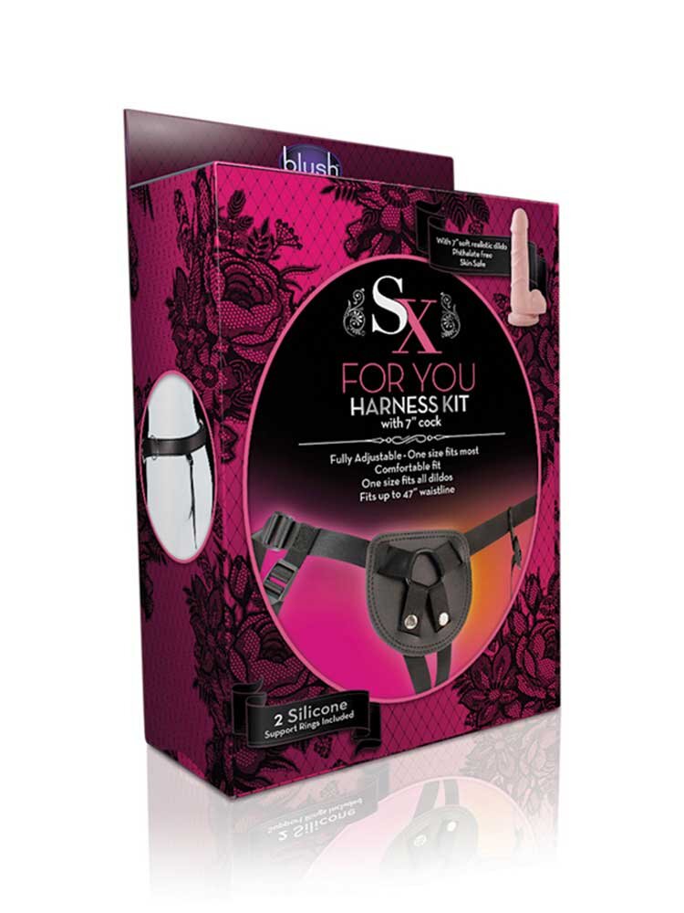 SX For U Harness Kit with 18cm Dildo by Blush