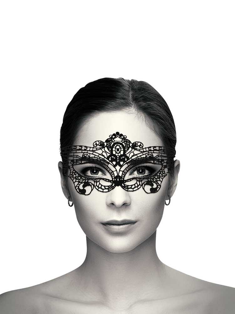 Coquette Chic Desire Lace Mask Black by DreamLove