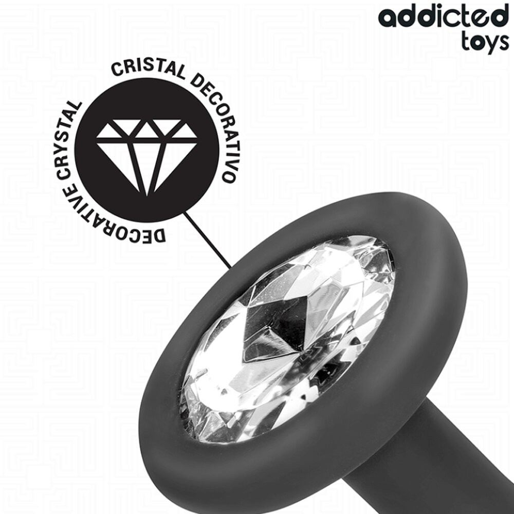 4.3cm Ø Anal Set with 3 Butt Plugs & Clear Gemstone Addicted Toys DreamLove