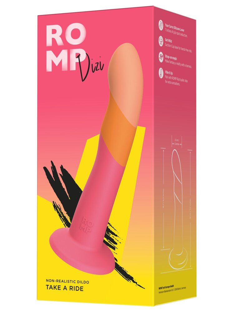 18.0cm Dizi Multicolor Dildo 'Take a Ride' Romp