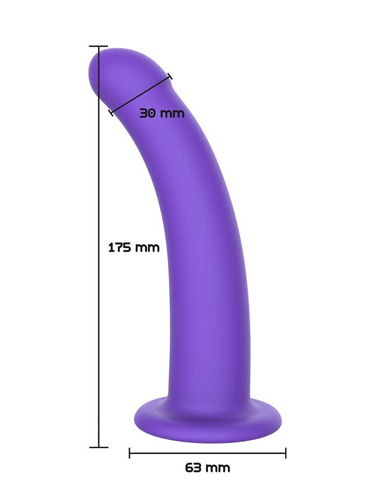 Harness Dildo Large 17.50cm Purple ToyJoy