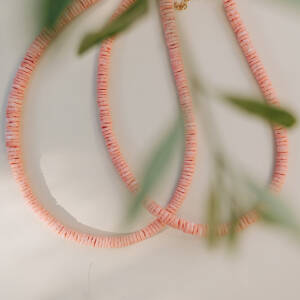 Pink Coral Necklace by Cherry Anthie