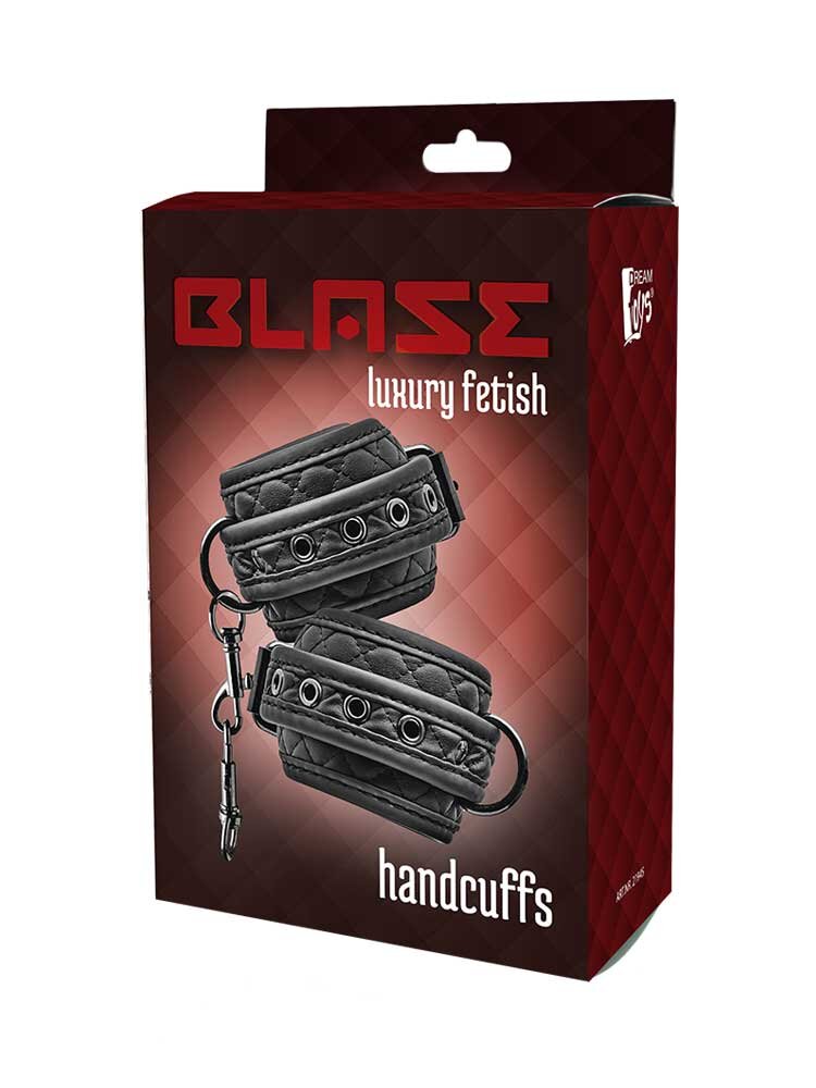 Blaze Diamond Luxury Fetish Handcuffs Black by Dream Toys