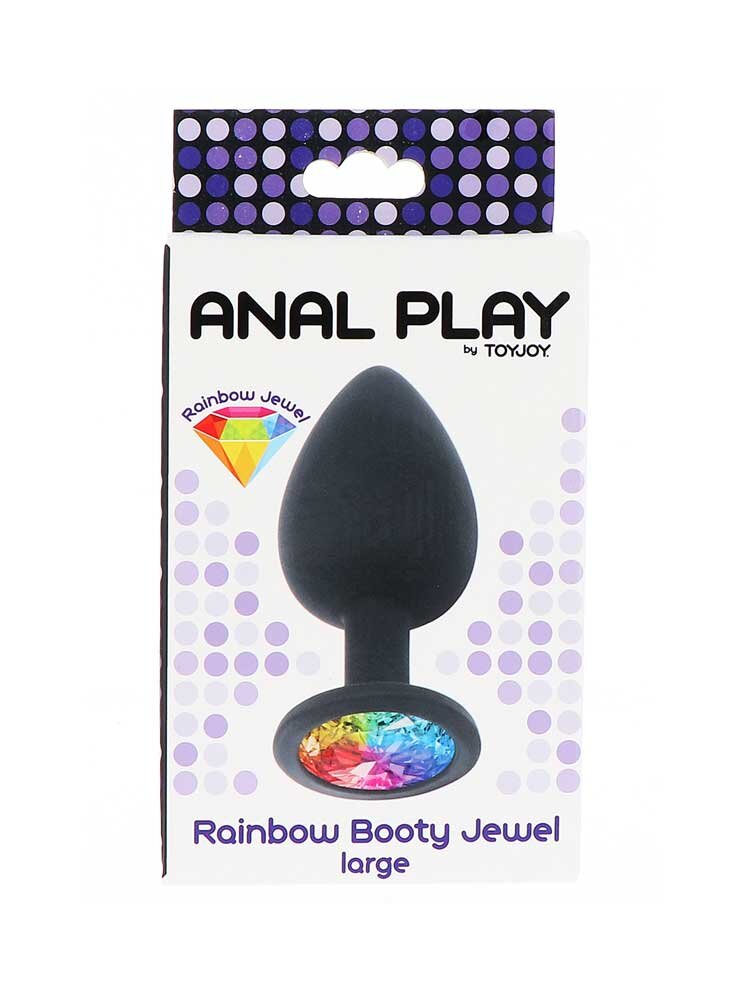 Rainbow Diamond Booty Jewel Large by ToyJoy