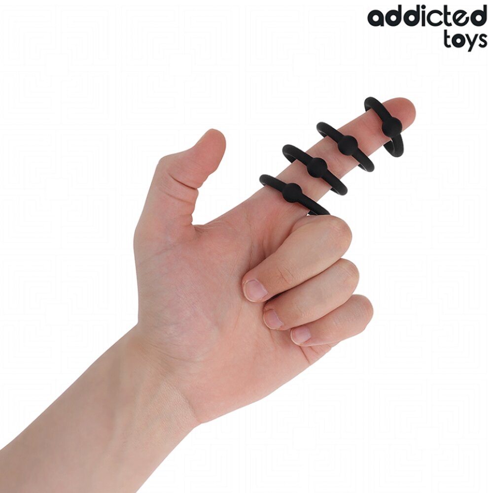 Pressure Cock Ring Set (4 Pieces) Addicted Toys DreamLove