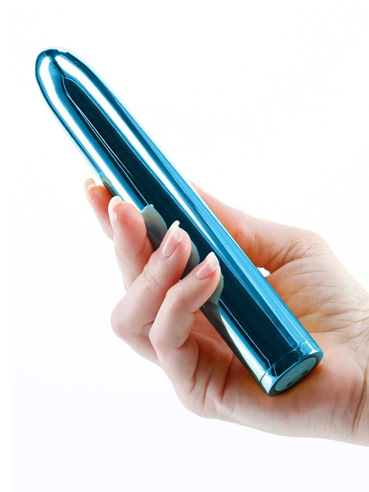 17.0cm Chroma Rechargable Classic Vibrator Blue NS Novelties