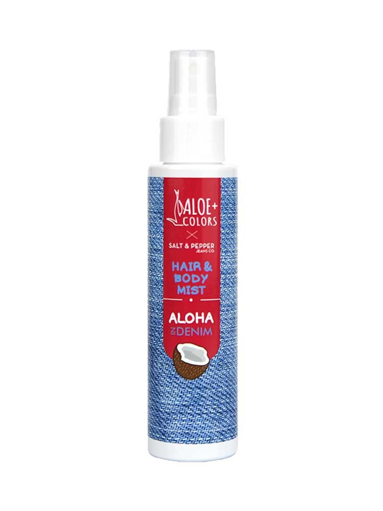 Hair and Body Mist Salt & Pepper Aloha in Denim 100ml Aloe+Colors