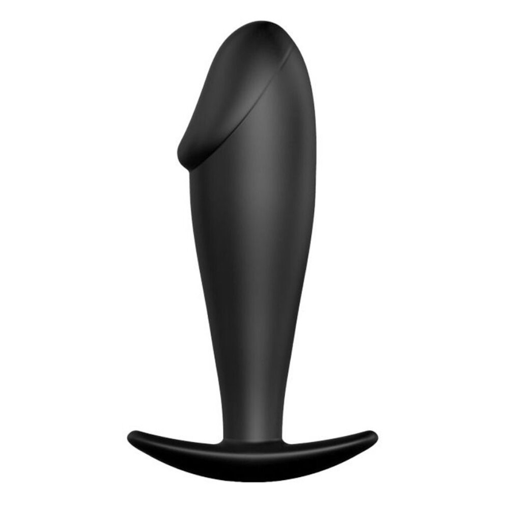3.2cm Ø Realistic Silicone Butt Plug Black 10.0cm Pretty Love
