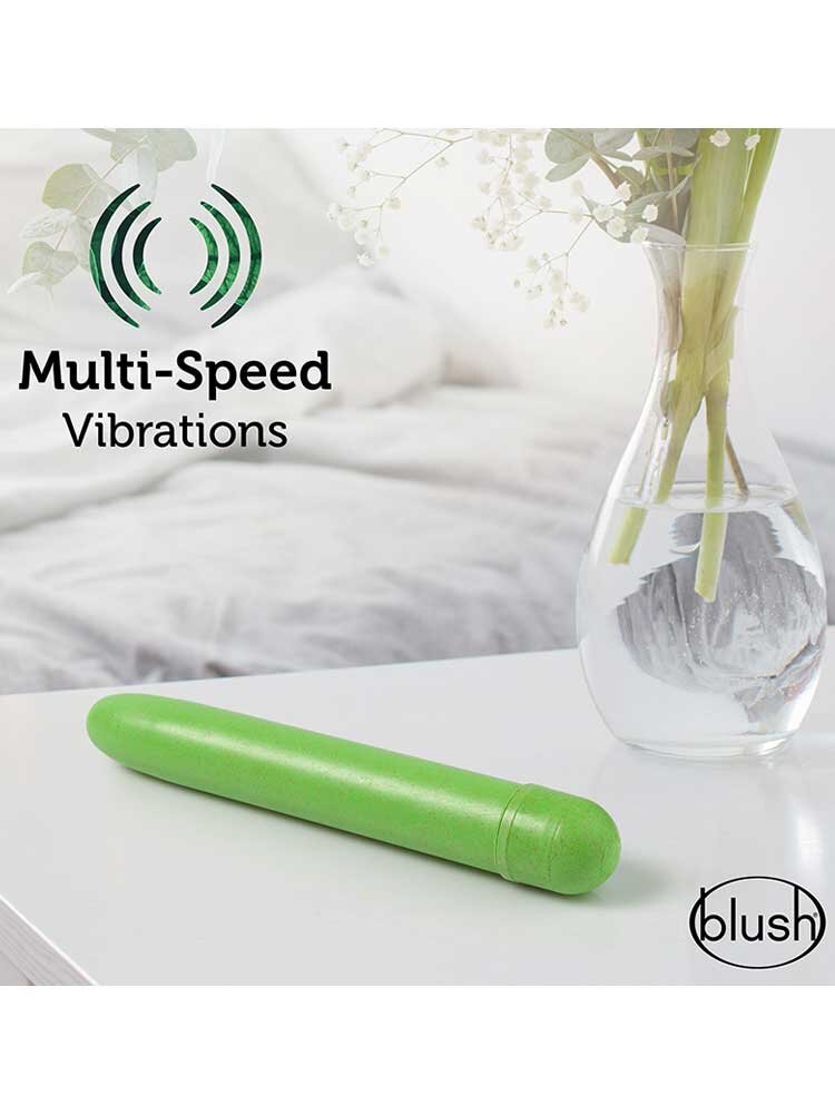 17.7cm Gaia Eco Classic Vibrator Green Blush Novelties