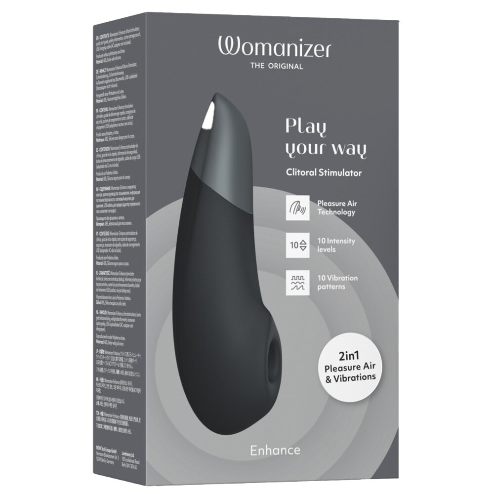15.8cm Enhance Clitoral Stimulator Black by The Original Womanizer