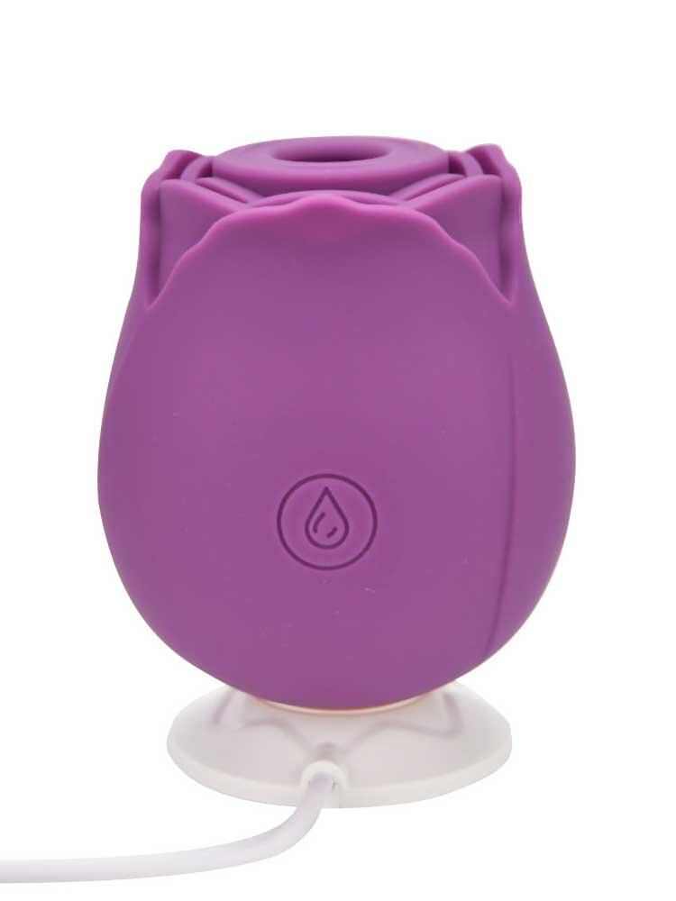 Rose Toy Clitoral Suction Vibrator Purple Loving Joy